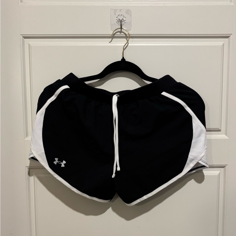 Under Armour Women's Athletic Shorts in Black and White